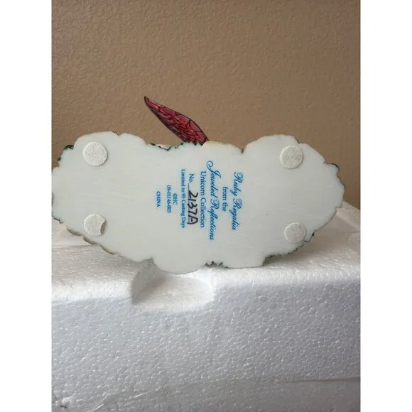 Hamilton Collection Jeweled Reflections Ruby Regalia Unicorn USED w/Box & COA - Picture 6 of 16